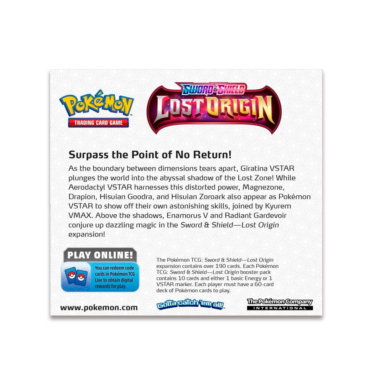 Pokémon Sword & Shield-Lost Origin Booster Display Box (36 Packs)