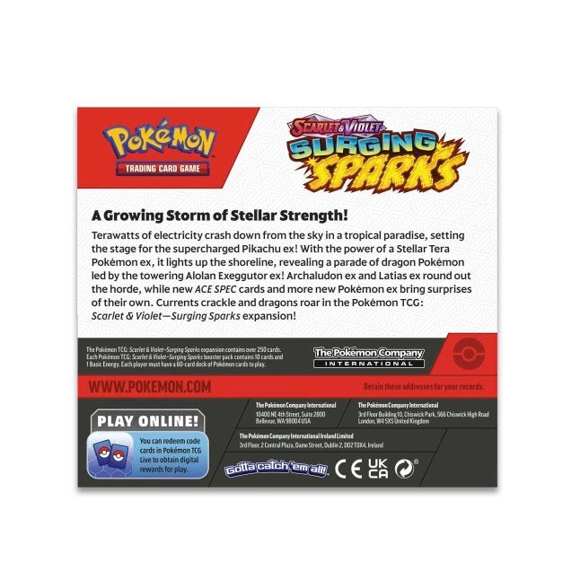 Pokémon Scarlet & Violet-Surging Sparks Booster Display Box (36 Packs)