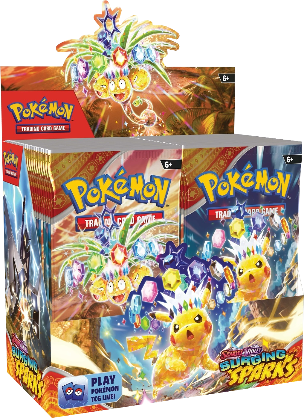 Pokémon TCG - Scarlet & Violet - Surging Sparks - Display Case (6x Booster Boxes)